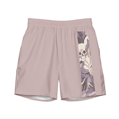 Relic Flat lay front view of Side-Shore Swim Trunks, high-performance recycled 4-way stretch swim trunks by VYRN