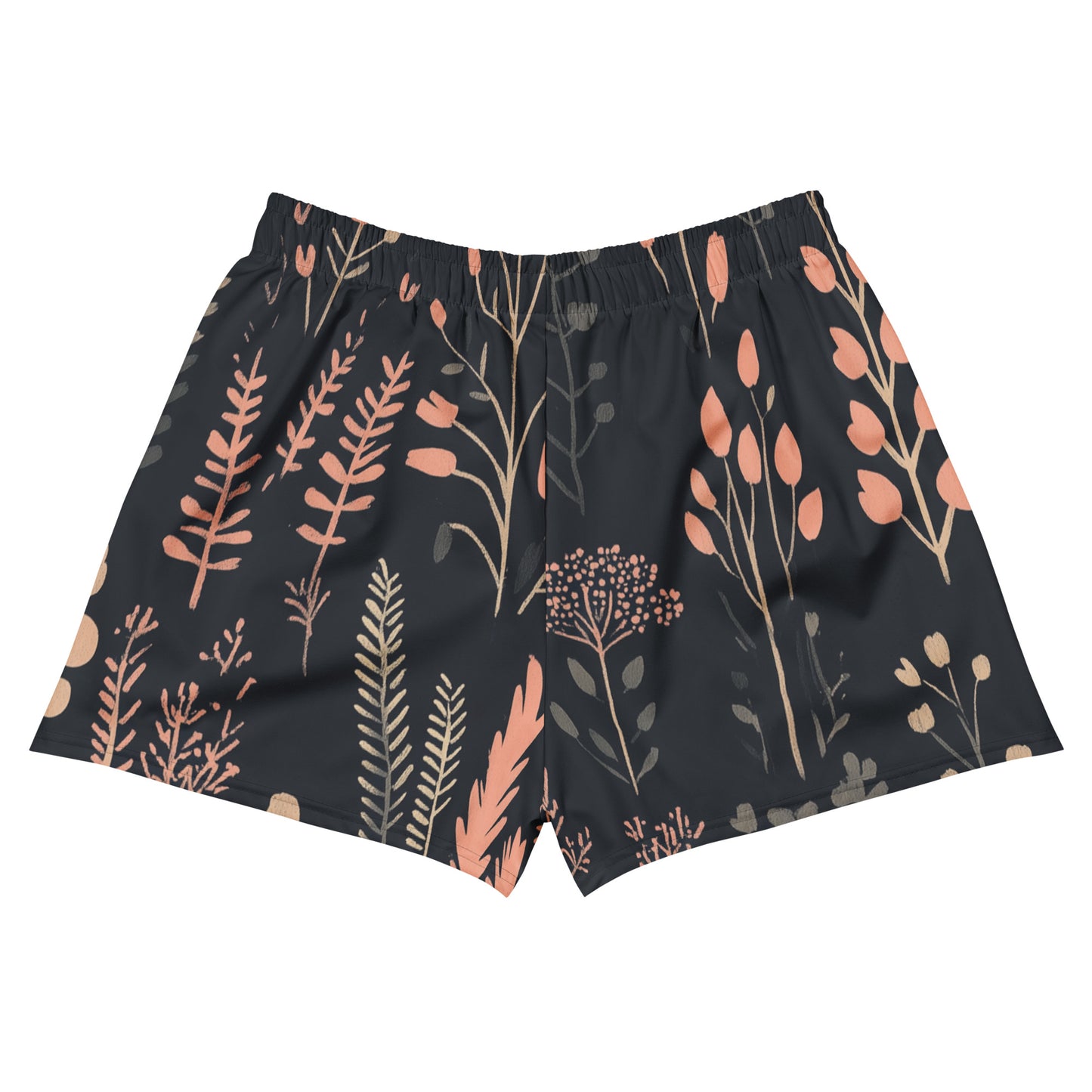 Dusk Flora patterned shorts on a white background patterned shorts on a white background
