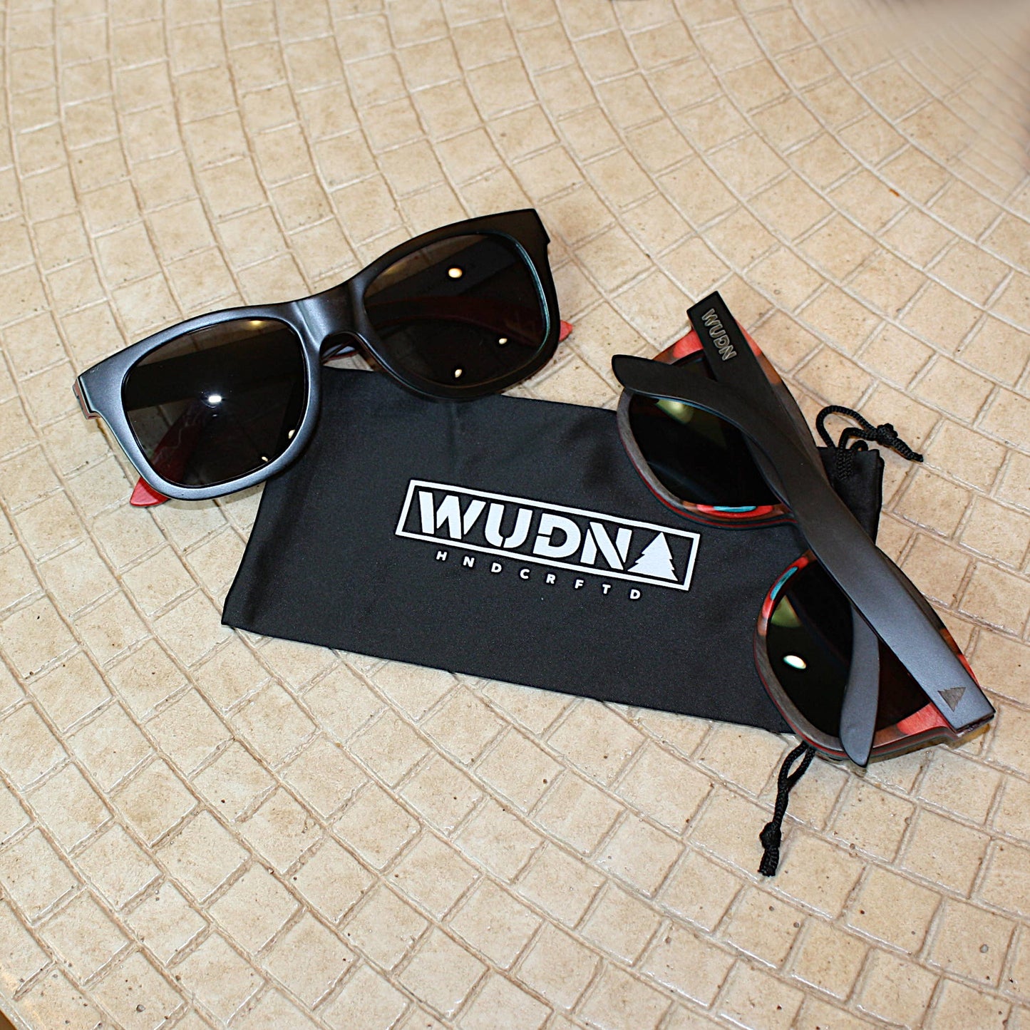 WUDN polarized sunglasses from upcycled skatedeck wood
