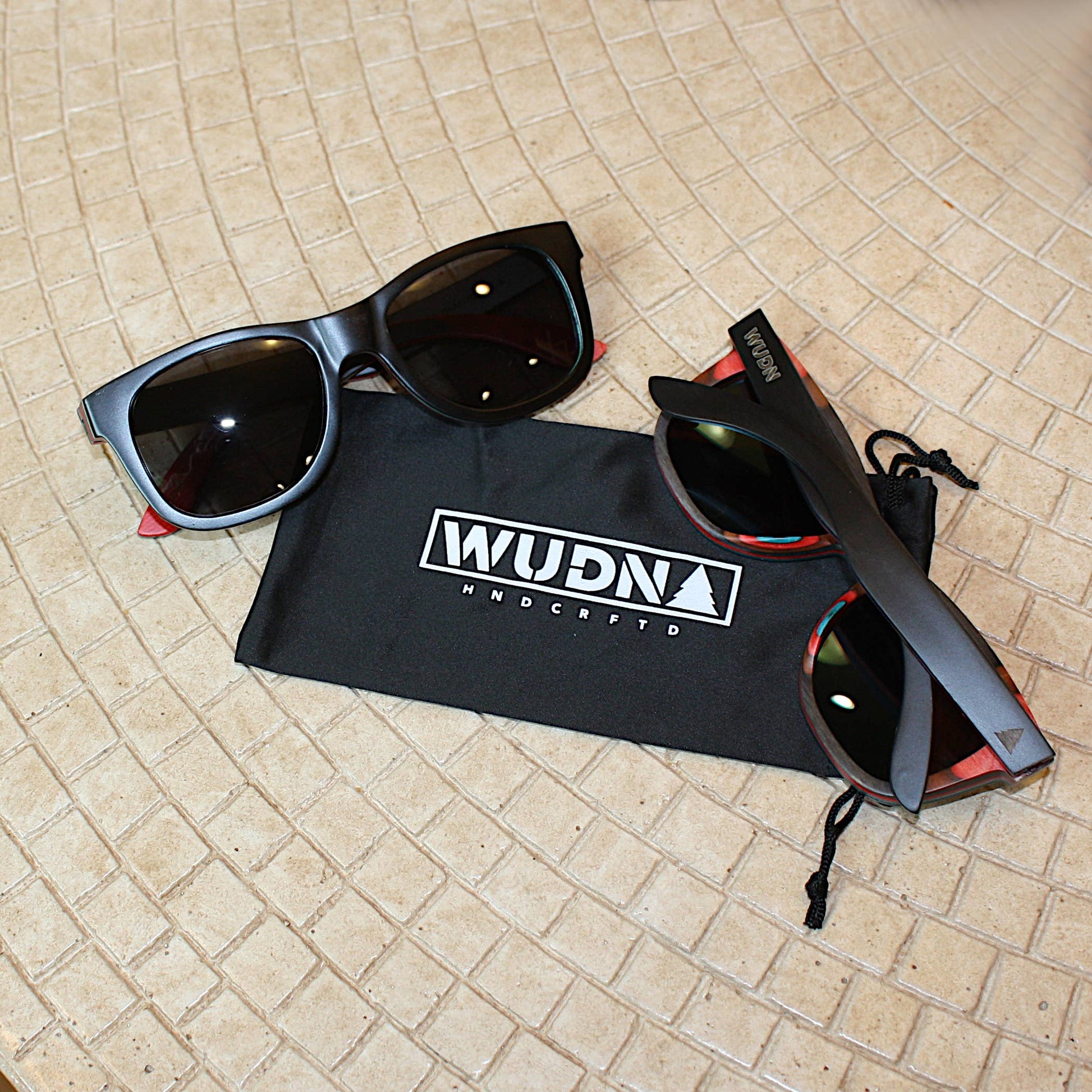WUDN polarized sunglasses from upcycled skatedeck wood
