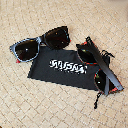 WUDN polarized sunglasses from upcycled skatedeck wood