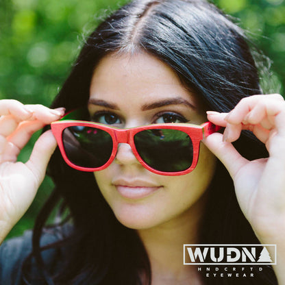 WUDN polarized sunglasses from upcycled skatedeck wood