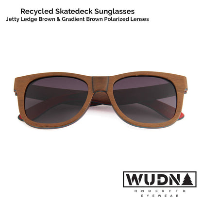 WUDN polarized sunglasses from upcycled skatedeck wood