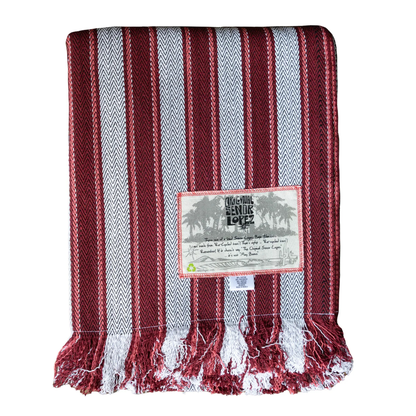 taxi - Señor Lopez recycled Mexican Baja blanket in taxi