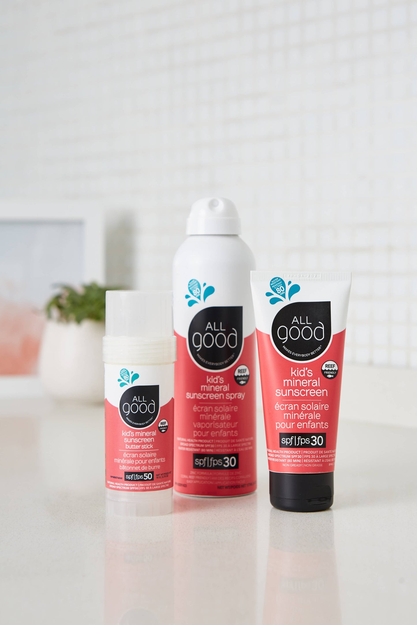 All Good Baby and Kids SPF 50 organic mineral sunscreen butter stick