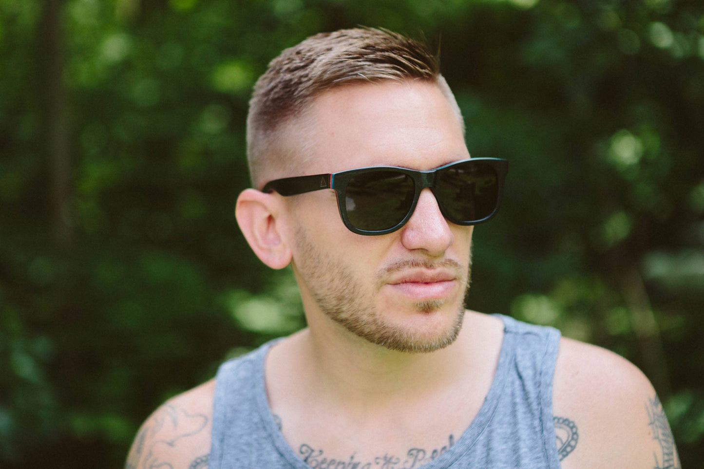 WUDN polarized sunglasses from upcycled skatedeck wood