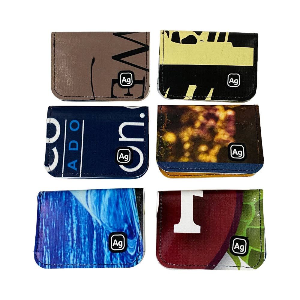 Green Guru Bailey upcycled bi-fold wallet