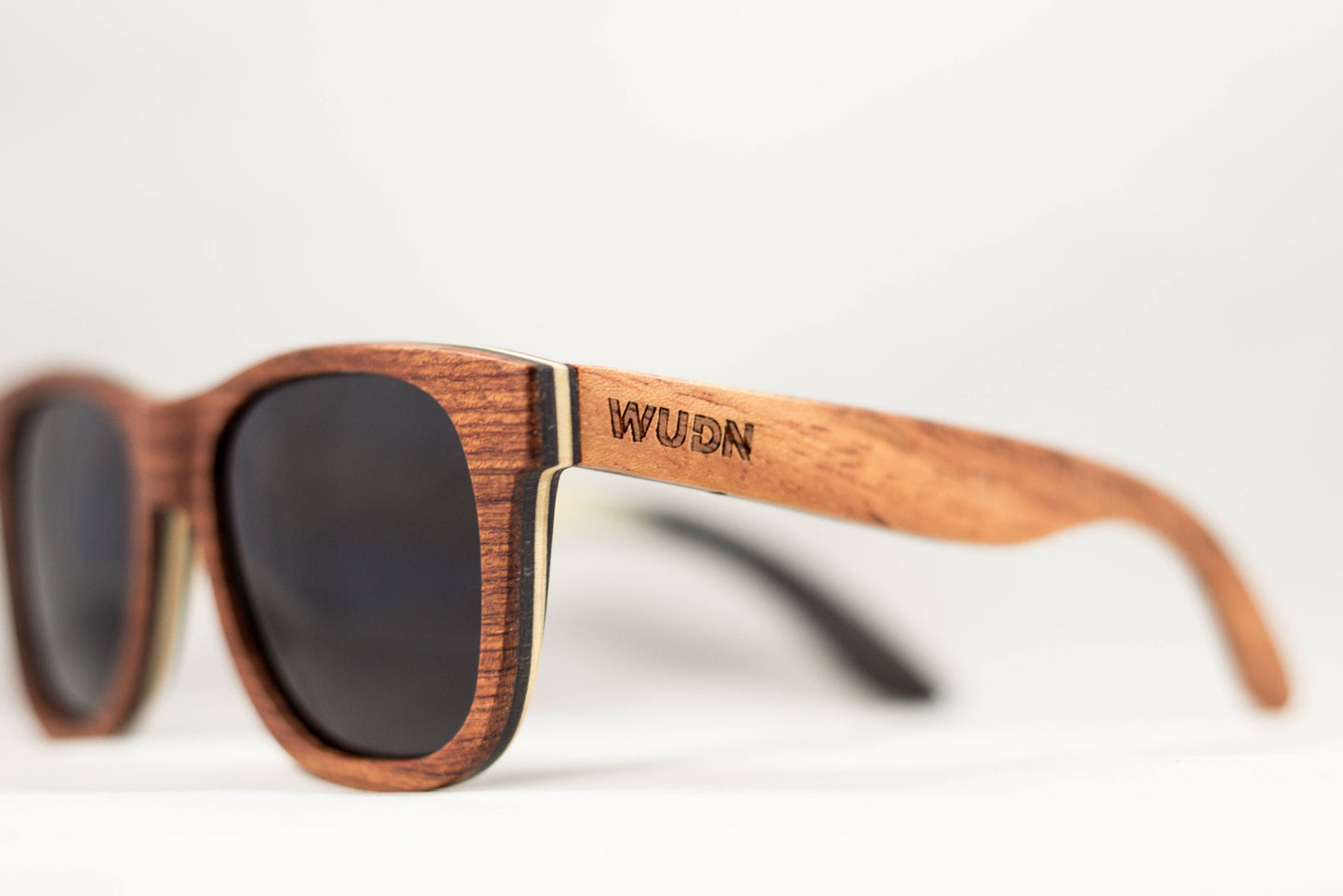 WUDN polarized sunglasses from upcycled skatedeck wood