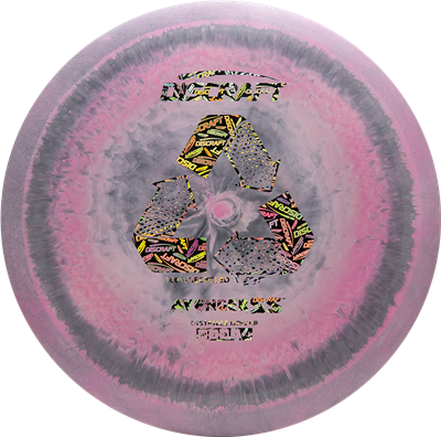 assorted Pink and gray disc with colorful logo and text on a white background