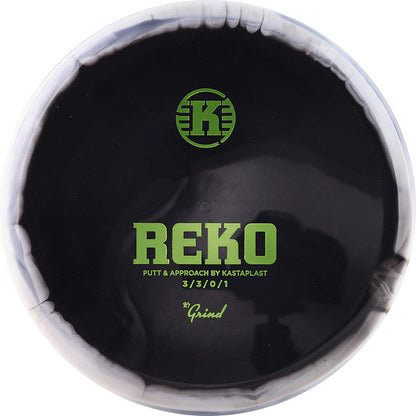 Black putter head with green text and Kastaplast branding on a white background