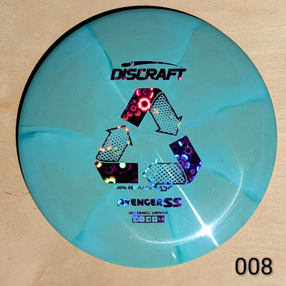 Discraft Avenger SS disc golf disc on a wooden surface