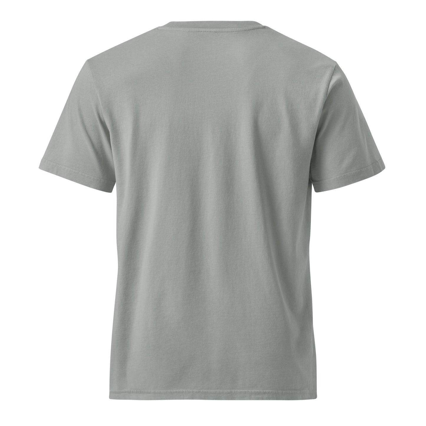 Dyed Misty Grey t-shirt on a white background