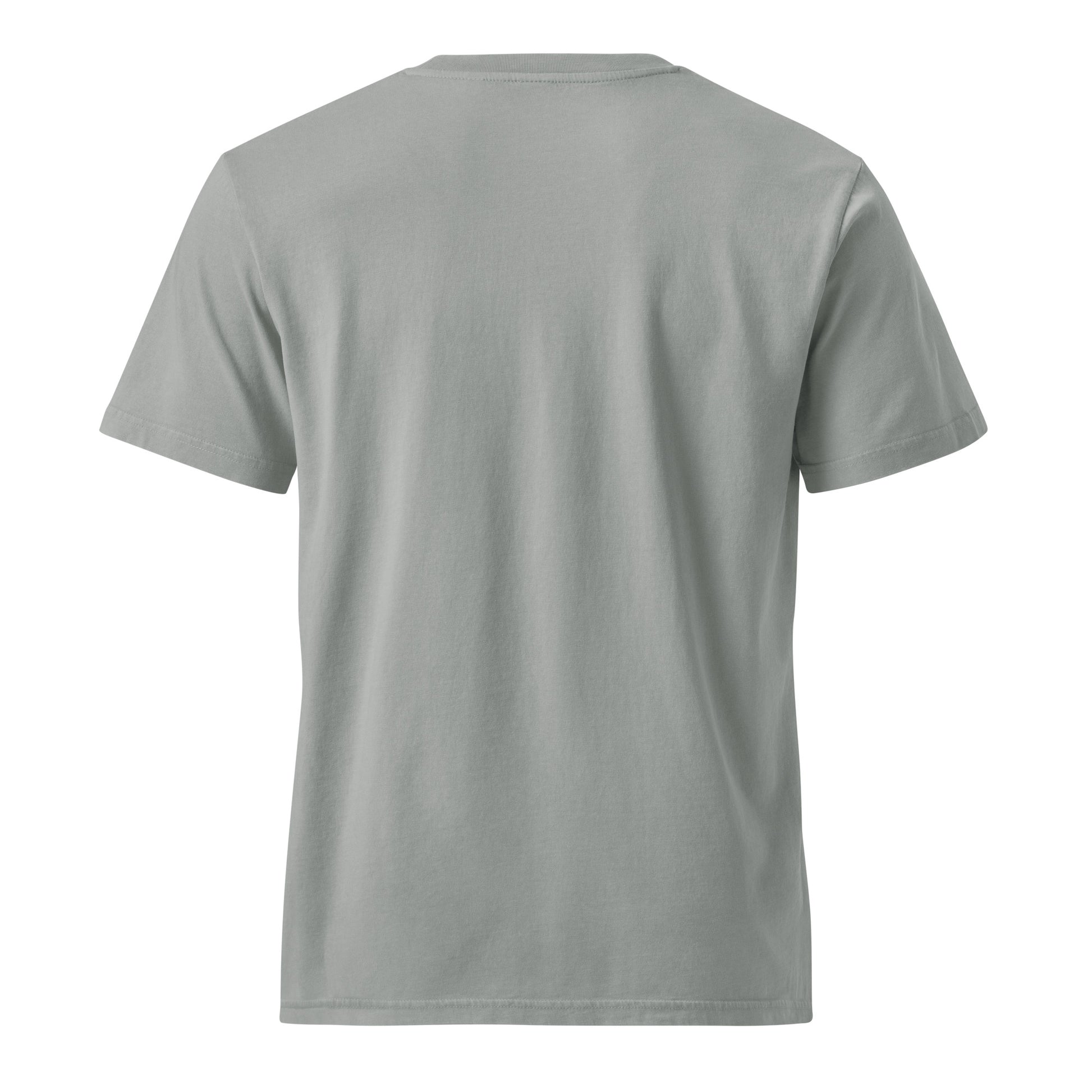 Dyed Misty Grey t-shirt on a white background