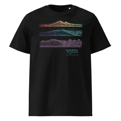 black vyrn wave graphic t-shirt