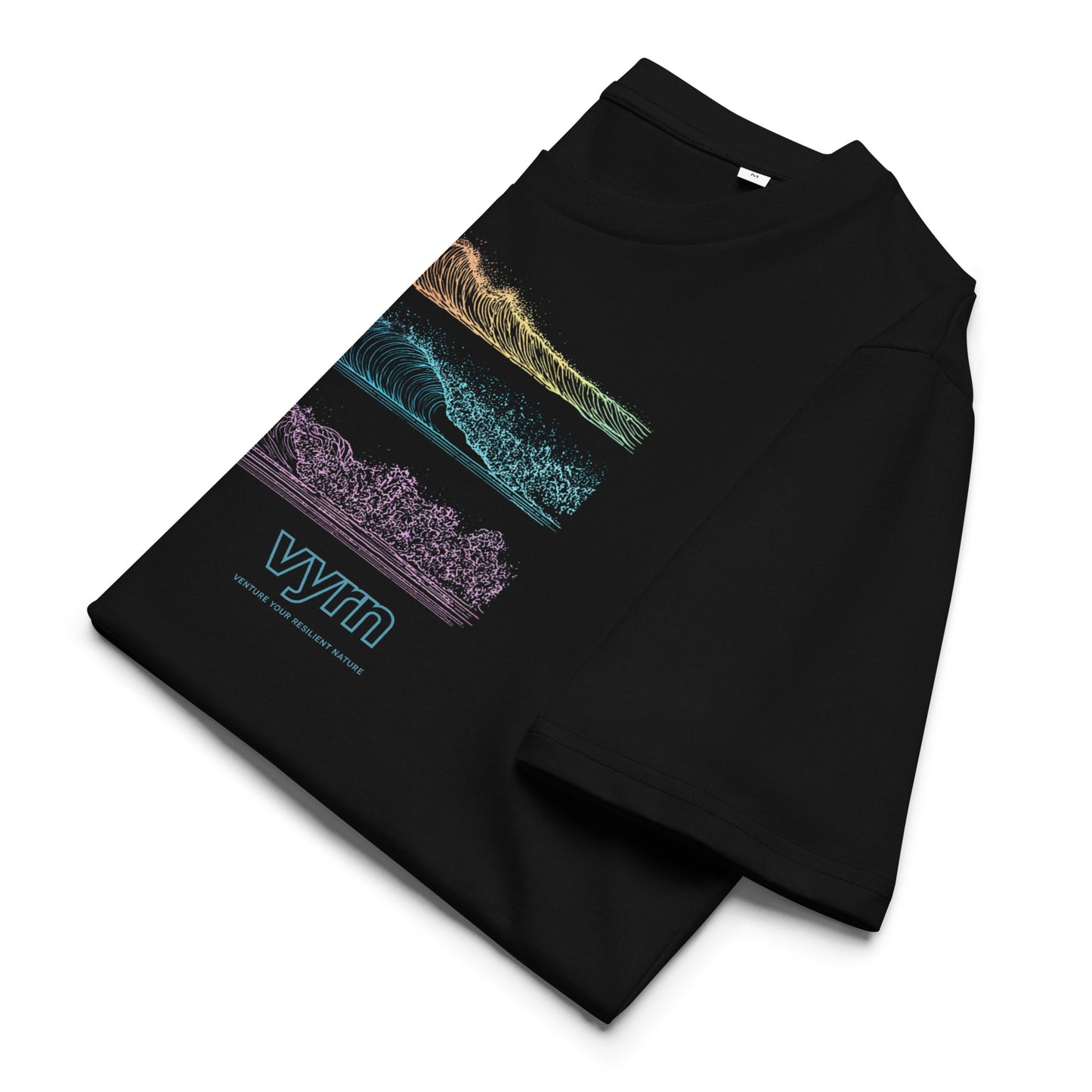 black vyrn wave graphic t-shirt