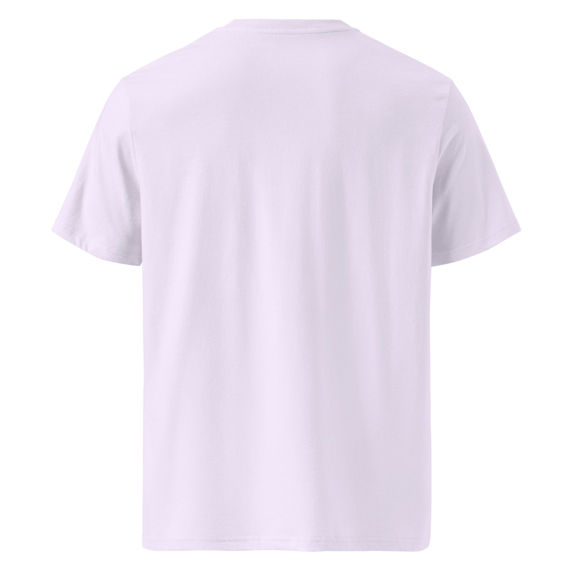 Lavender surf shredder t-shirt riding a neon wave 