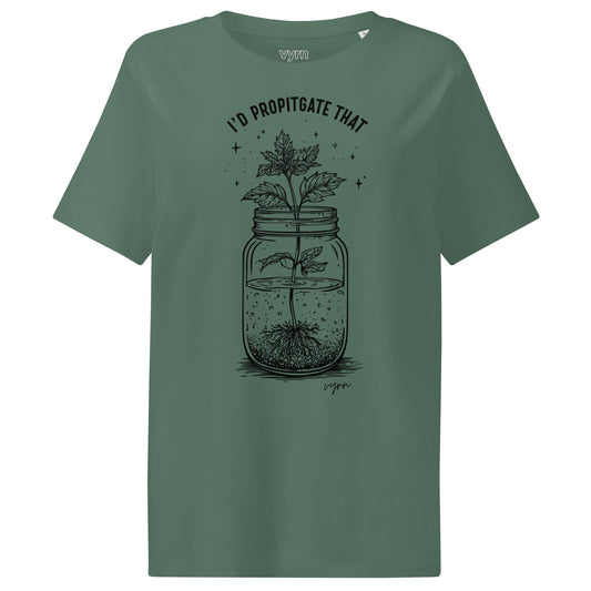 Green Bay t-shirt with a plant design and text on a white background