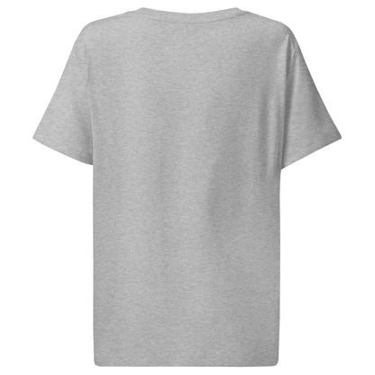 heather grey t-shirt on a white background