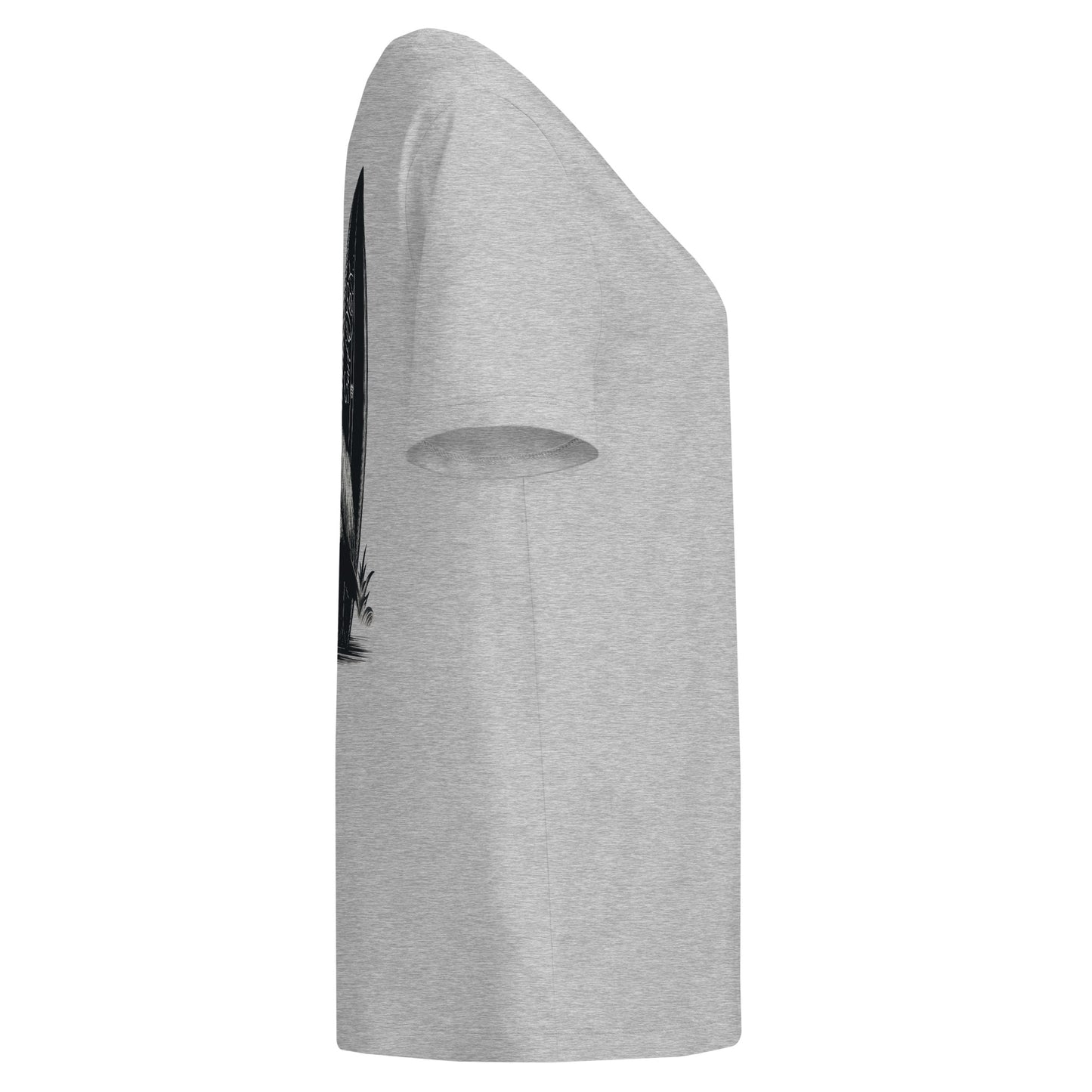 heather grey eco friendly 100% sustainable cotton obx surf t-shirt