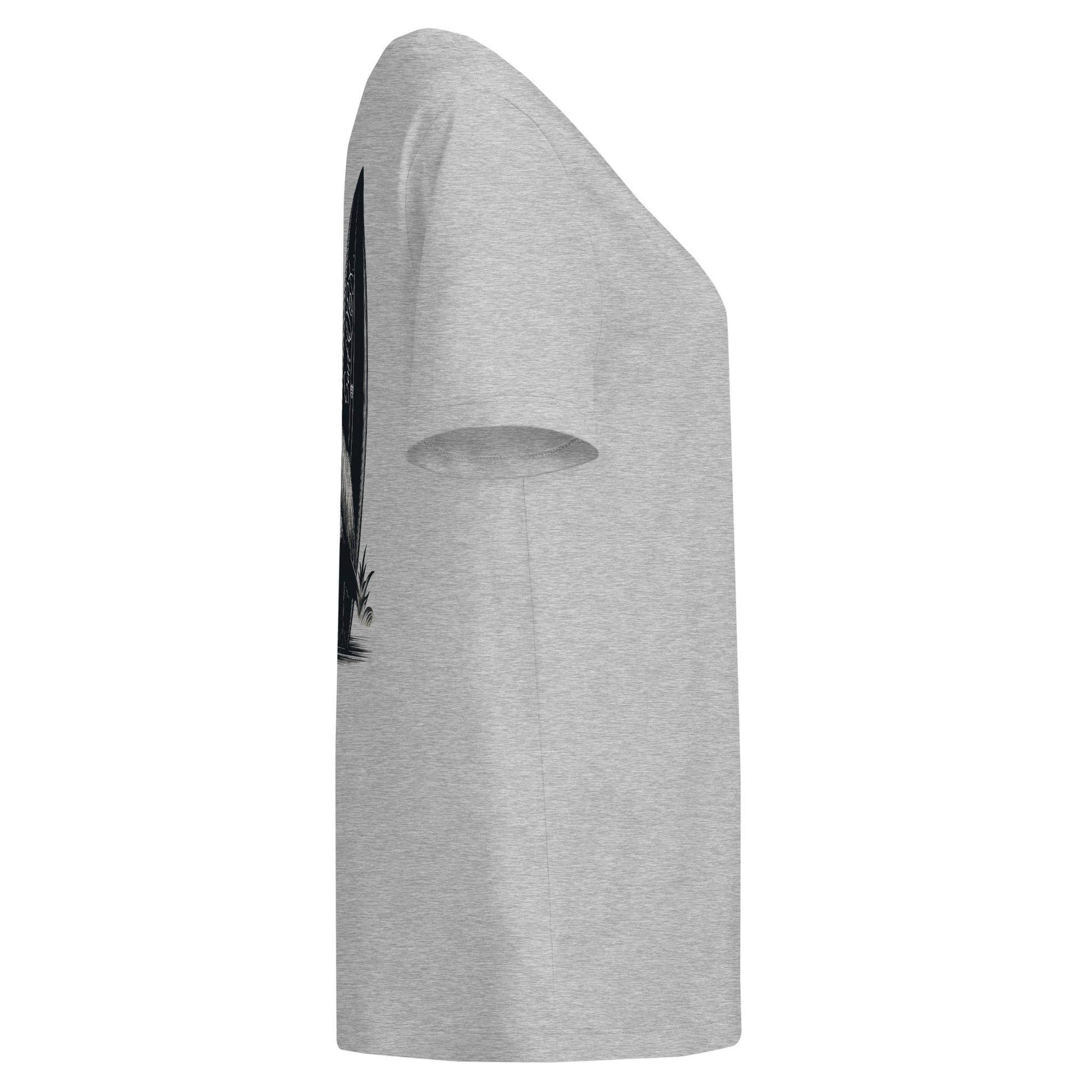 heather grey eco friendly 100% sustainable cotton obx surf t-shirt
