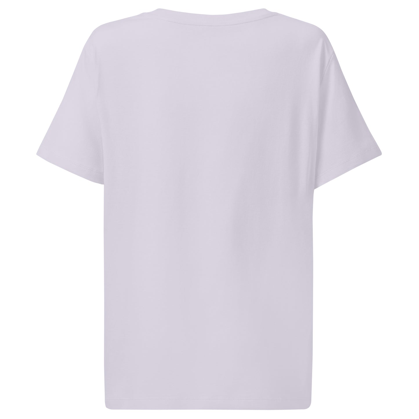 lavender t-shirt on a white background