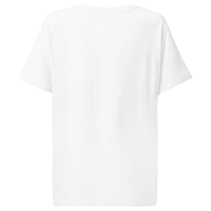 White t-shirt on a white background